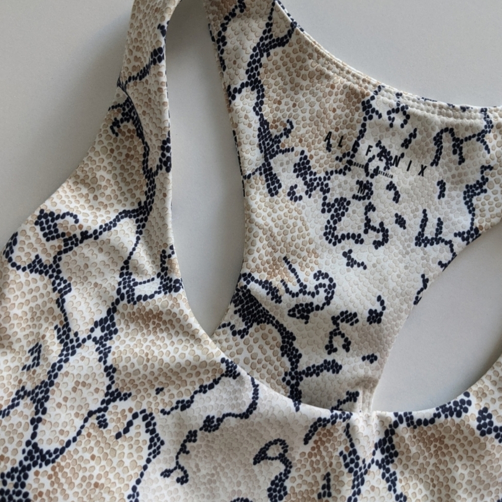 {All Fenix} Brand New White Python Racerback Bra - Picture 6 of 10